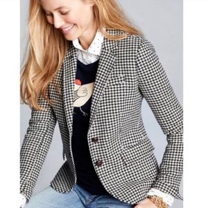 J Crew houndstooth schoolboy blazer. Size 10
